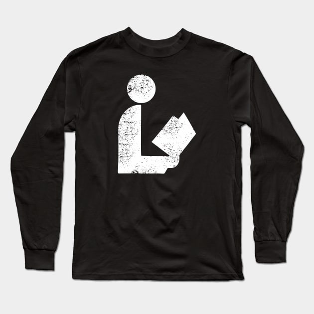 National Library Retro Symbol Long Sleeve T-Shirt by rajem